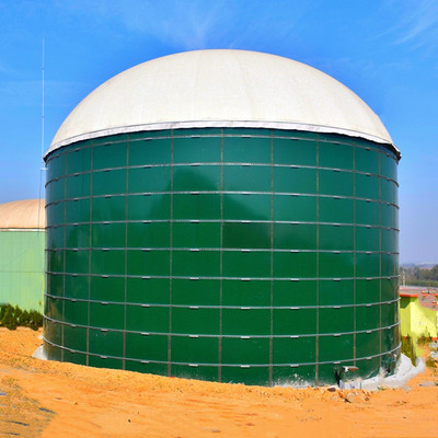 一体化搪瓷拼装罐顶沼气双膜储气柜