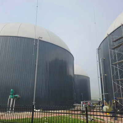 粪污无害化处理搪瓷拼装罐顶双膜气柜（沼气双膜储气柜）