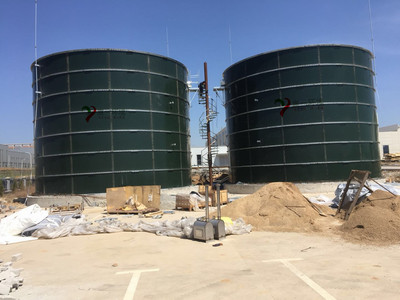 烟台新时代健康产业园污水项目电泳拼装式UASB罐